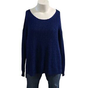 [Lane Bryant] Blue Cable Knit Sweater- Size 26/28